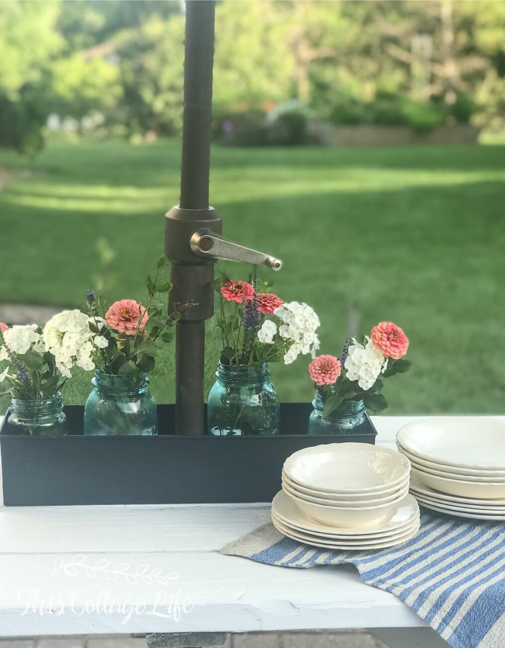 umbrella table decor